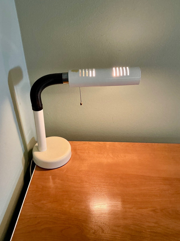 Wood-top Desk with Lamp - image 4 of 6