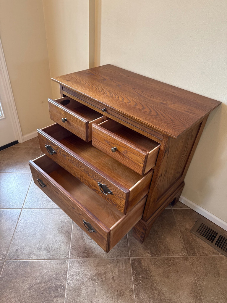 Drexel Oak chest multiple drawers - image 2 of 5