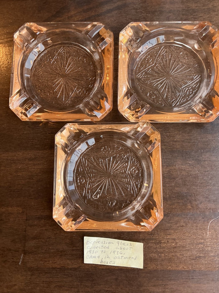 Vintage porcelain teacups & saucers, Depression Glass etc.  - image 10 of 11