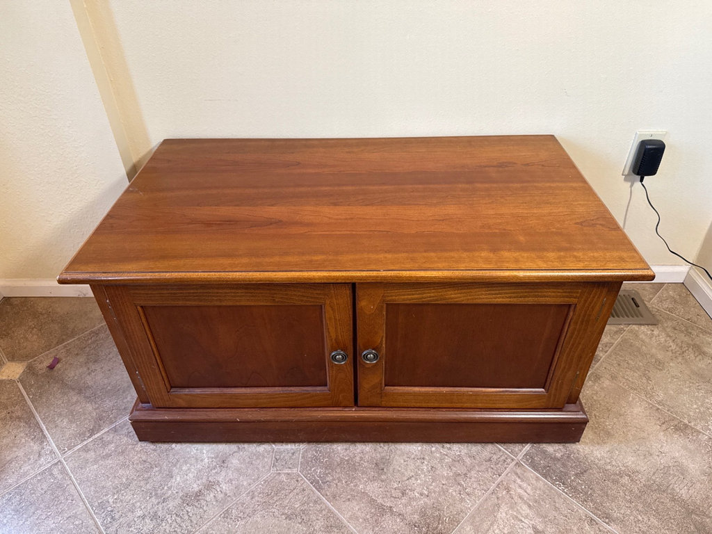 Wooden two-door cabinet.  - image 1 of 3