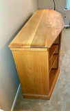 Oak curved-front cabinet - thumbnail 2 of 4