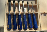 IRWIN Marples Wood Carving Chisels with Wooden Case and Tool Roll - thumbnail 4 of 5