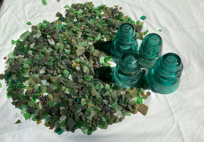 Glass Insulators And Beach Glass - Image 1 of 4