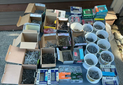 Assorted Nails, Screws,Fasteners Sorting Containers - Image 1 of 7