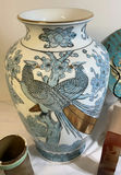 Blue-and-white crane vase with assorted Asian ceramics and decorative items - thumbnail 2 of 15