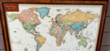 Framed Map of the World - thumbnail 3 of 4