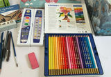 Art supplies collection with coloring books and drawing tools - thumbnail 4 of 9