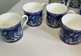 Blue and White China Dinnerware Set with Cups, Plates, and Tins - thumbnail 4 of 9