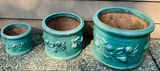 Ceramic Outdoor Planter Set - thumbnail 1 of 4