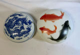 Blue-and-white crane vase with assorted Asian ceramics and decorative items - thumbnail 7 of 15