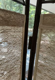 Bamboo And Fabric Vintage room Divider - thumbnail 3 of 4