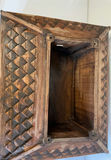 Carved wooden miniature temple with two animal figurines - thumbnail 4 of 10