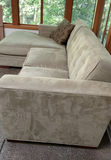 Ultra-suede Beige Sectional - thumbnail 2 of 5