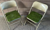 Pair of Metal Folding Chairs - thumbnail 1 of 4