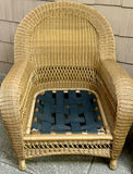 Pair of Wicker Composite Outdoor Chairs - thumbnail 3 of 7