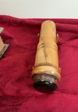 Faux Antique book Box, framed photos, cufflinks, wristwatch, and carved wooden object - thumbnail 8 of 9