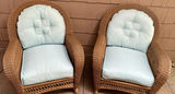 Pair of Wicker Composite Outdoor Chairs - thumbnail 1 of 7