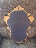 Vintage Baroque-style gold ornate wall mirror - thumbnail 2 of 2