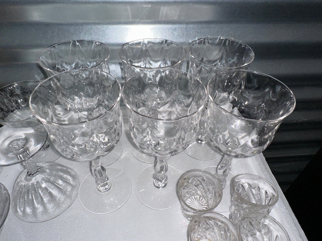 Crystal etched glassware and more  - image 4 of 6