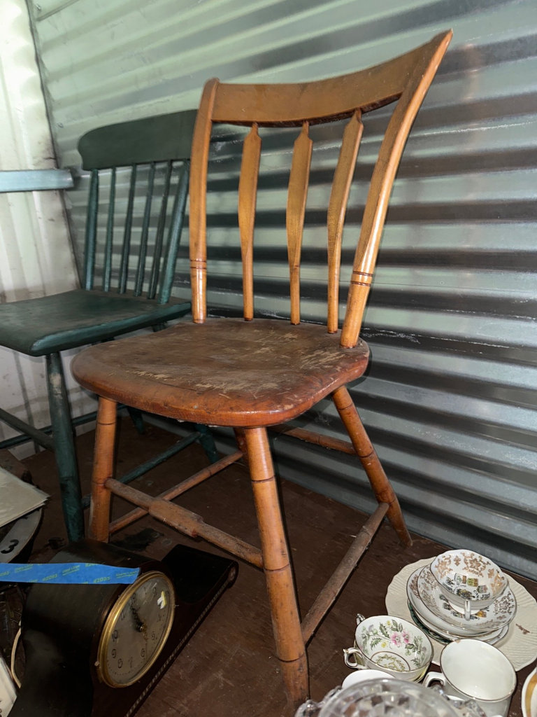 Green and Brown Wooden Chairs - image 3 of 5