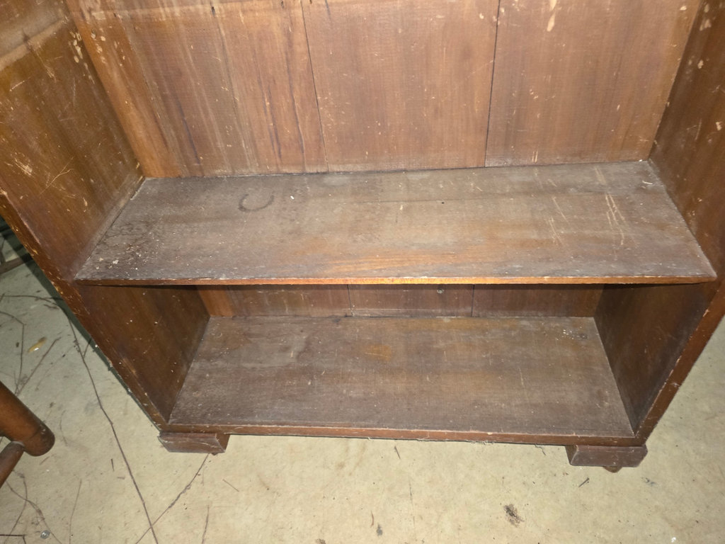 Wooden shelf cabinet with multiple shelves - image 4 of 17
