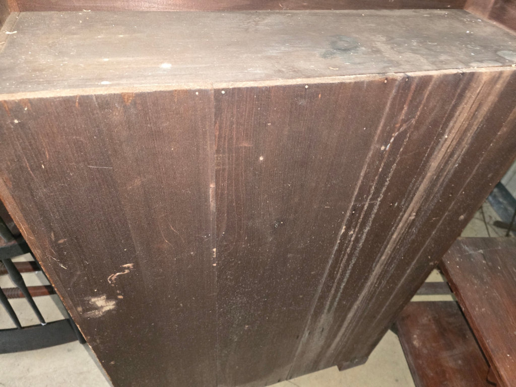 Wooden shelf cabinet with multiple shelves - image 12 of 17