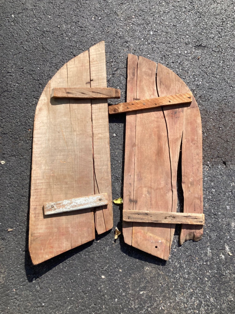 Assorted antique wooden tools and parts - image 5 of 5