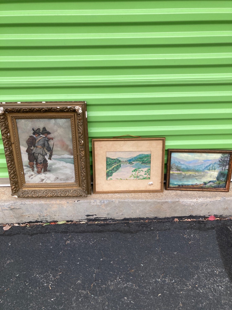 Collection of Framed Landscape and Figure Paintings - image 1 of 13