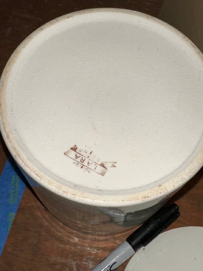 Porcelain serveware, canister, teacups  - image 3 of 13