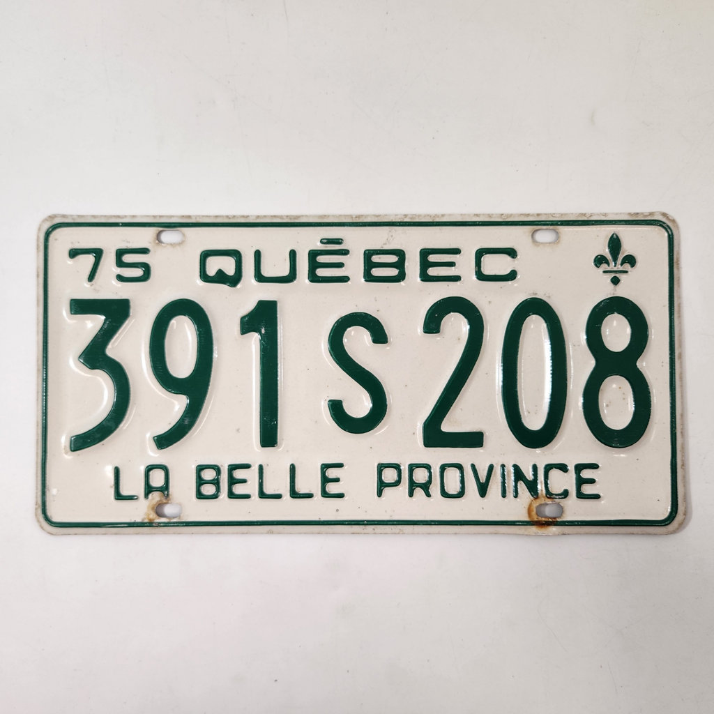 Vintage Quebec License Plate - image 1 of 2