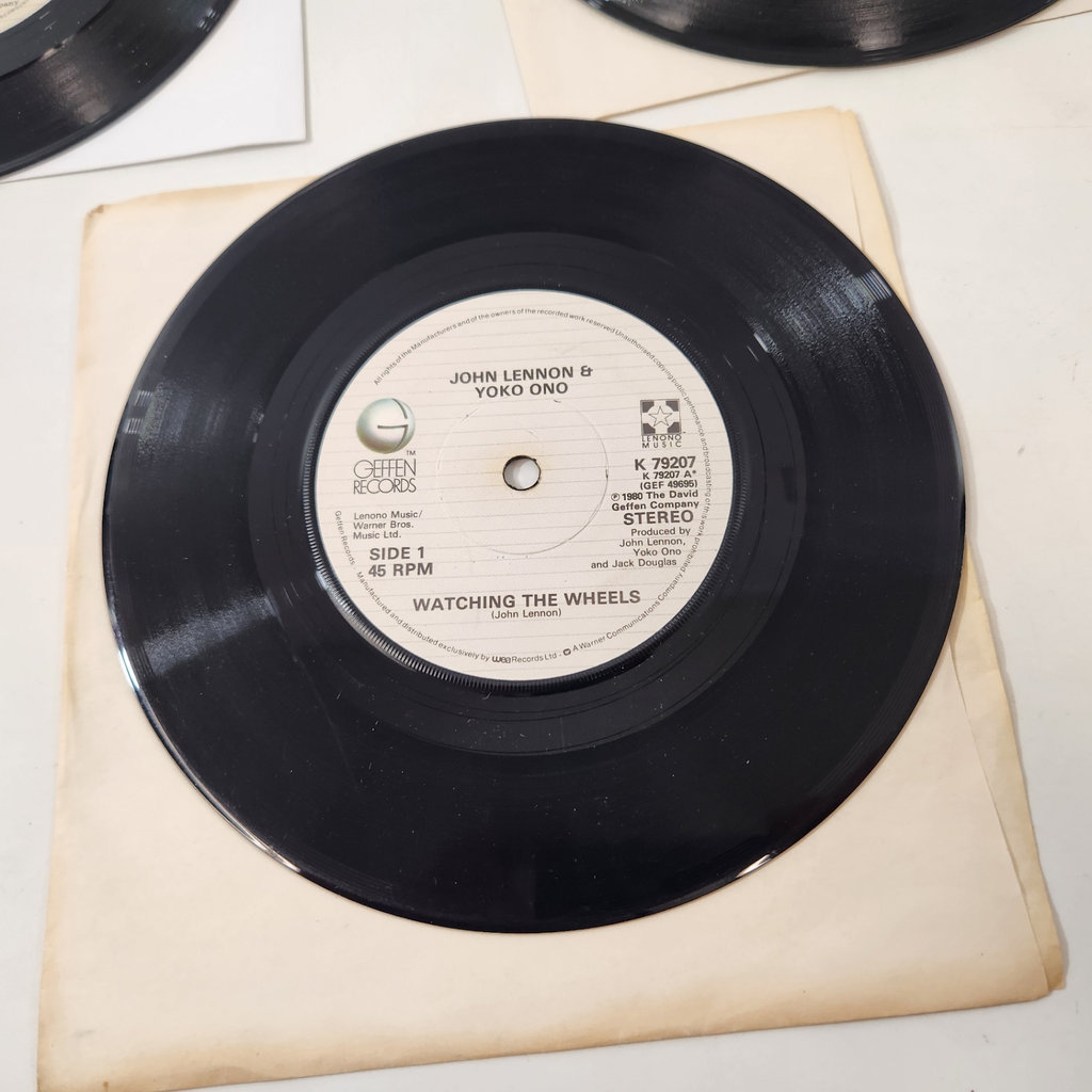 John Lennon Yoko Ono 7" Records x3 - image 2 of 6