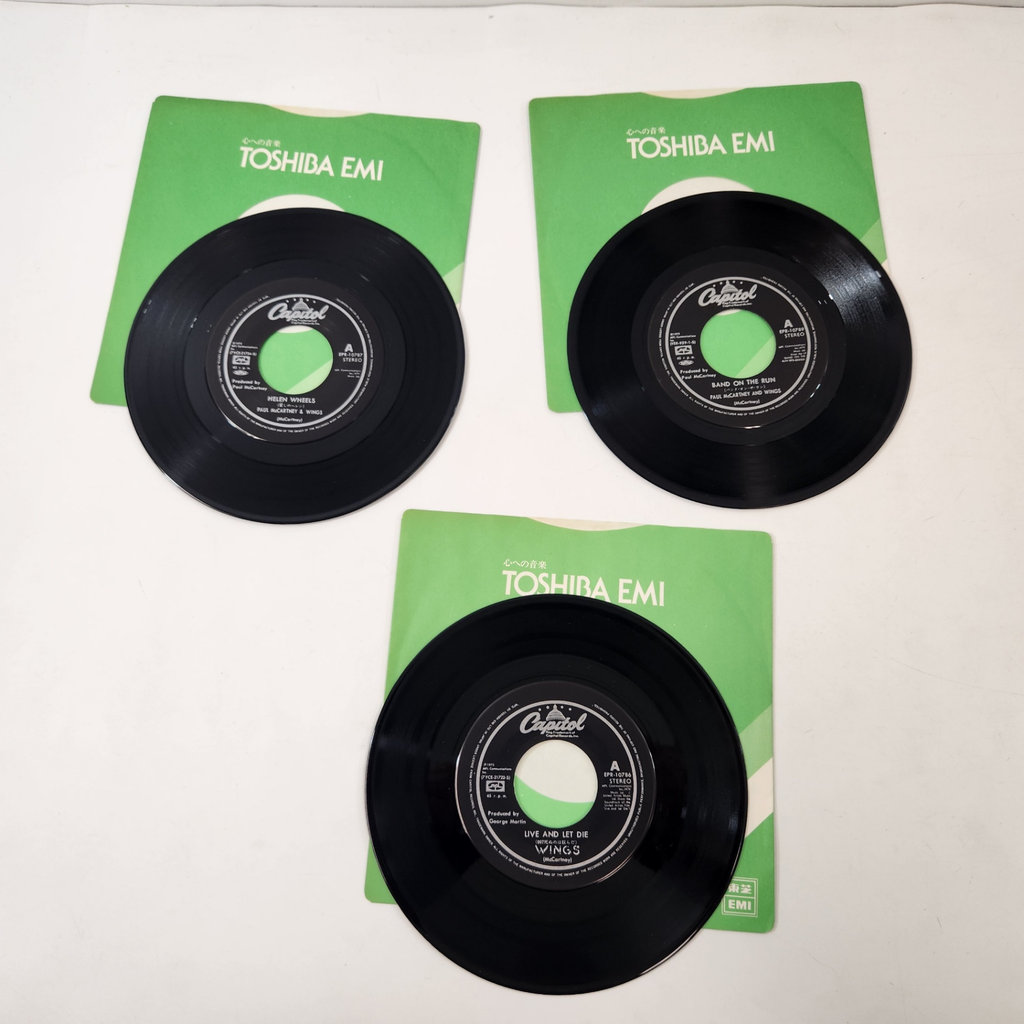 Paul McCartney Wings 7" Japan Pressings x3 - image 1 of 6