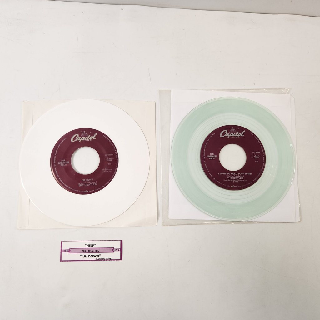 The Beatles Transparent/White 7" Records for Jukeboxes - image 1 of 5
