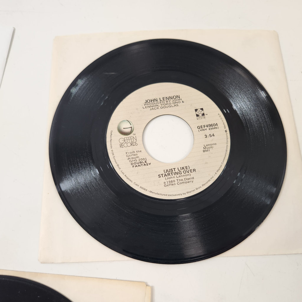 John Lennon Yoko Ono 7" Records x3 - image 4 of 6