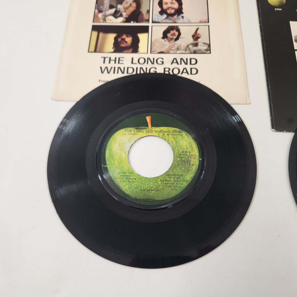 Beatles Let It Be Long Winding Road 7"  x2 - image 4 of 5