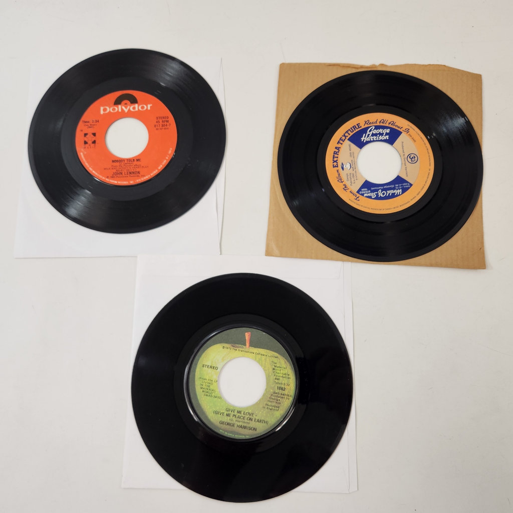 Harrison/Lennon 7" Records x3 - image 1 of 6