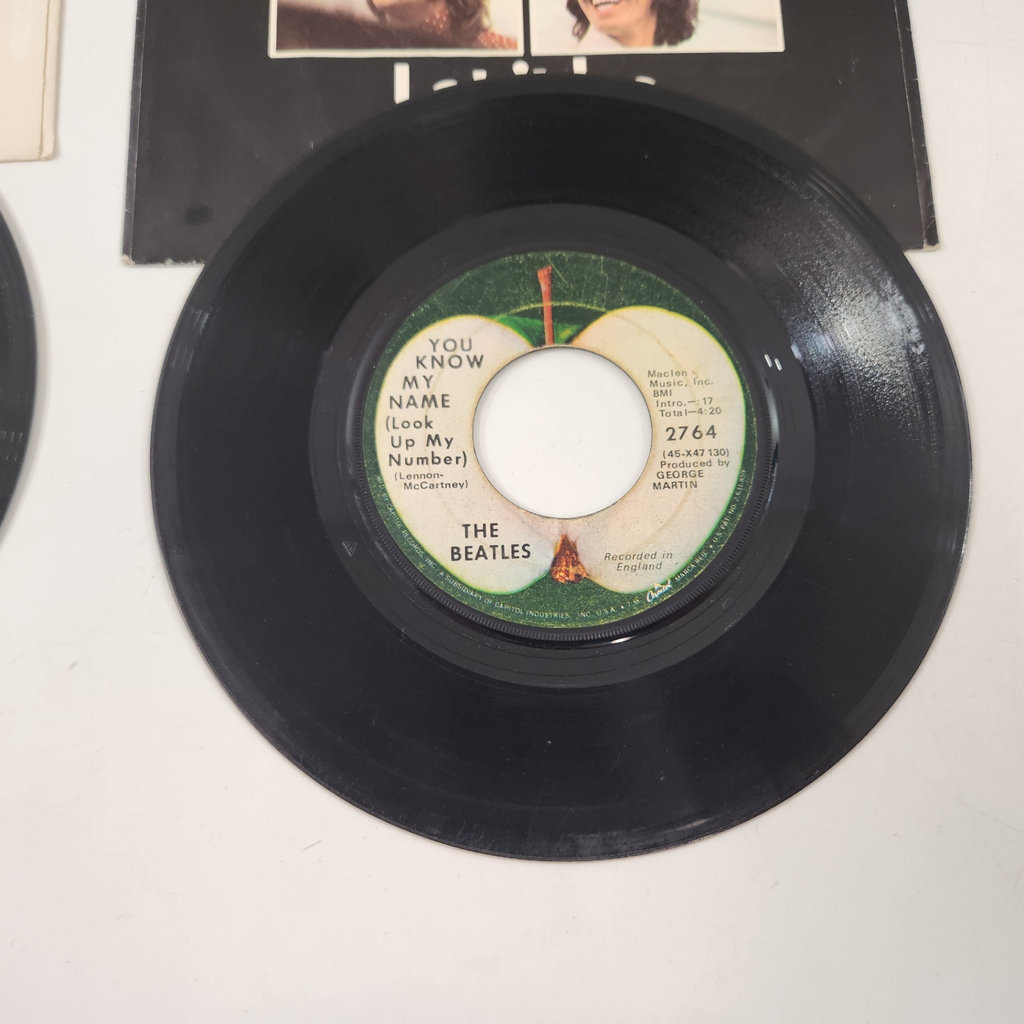 Beatles Let It Be Long Winding Road 7"  x2 - image 3 of 5
