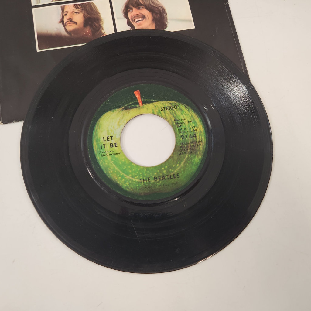 Beatles Let It Be Long Winding Road 7"  x2 - image 2 of 5