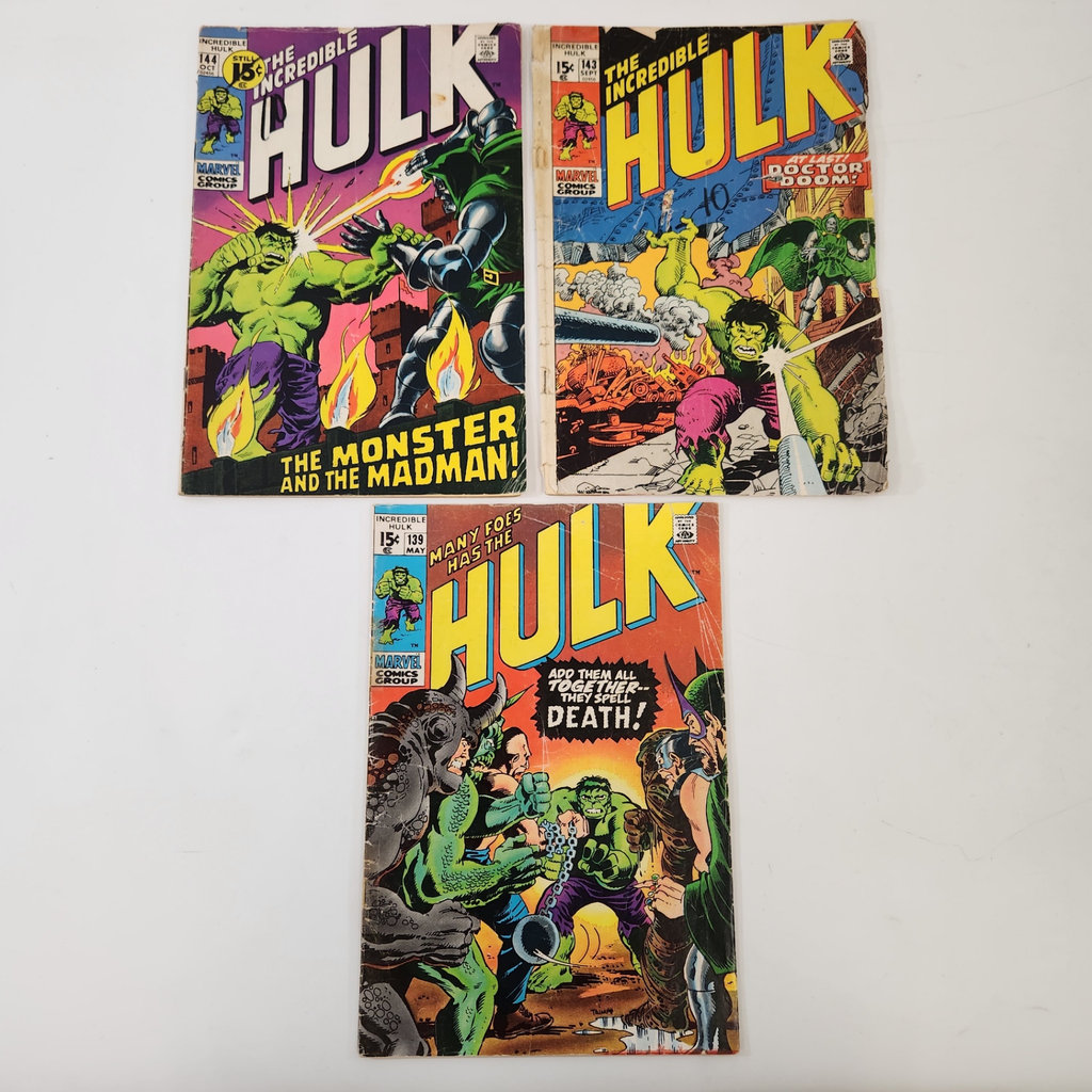 Incredible Hulk 139 143 144 - image 1 of 6