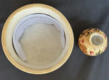Ceramic lidded jar with hand-painted desert scene and mini fountain instructions - thumbnail 3 of 4