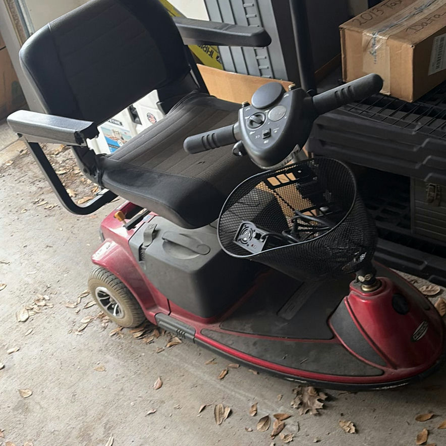 Red REVO Mobility Scooter with Front Basket - image 1 of 4