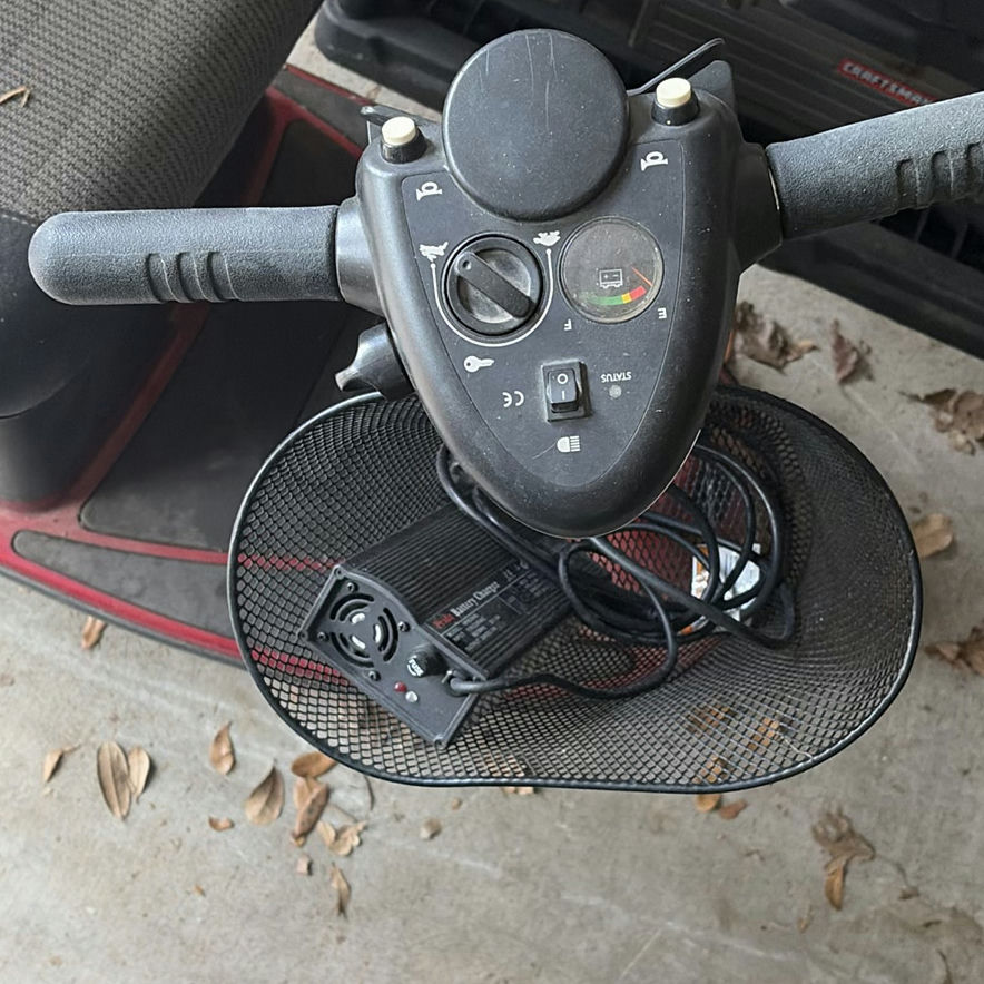 Red REVO Mobility Scooter with Front Basket - image 2 of 4