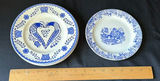 Blue and White Ceramic Plates with Four Metal Tumblers - thumbnail 2 of 5