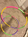 Set of 2 Medium Plastic Hula Hoops - Multi-Color - thumbnail 2 of 3