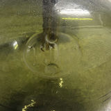 Green Glass Bottle with Dried Reeds - thumbnail 3 of 3