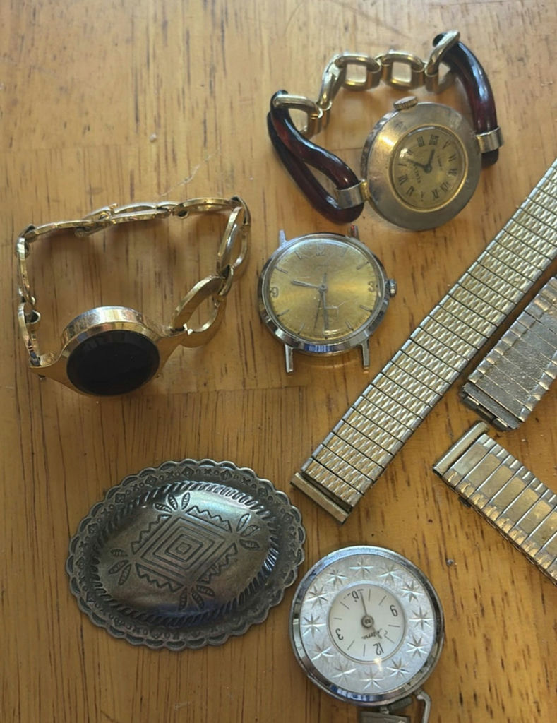 Assorted Wristwatch Cases, Dials, and Bands - image 1 of 7