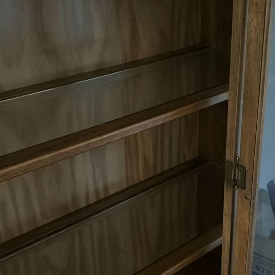 Wooden china cabinet with glass display - image 5 of 6