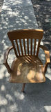 Wooden Swivel Chair with Armrests - thumbnail 2 of 5