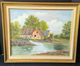 Framed Landscape and Floral Paintings with Canvas Back - thumbnail 3 of 5
