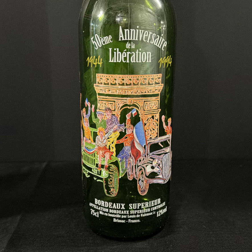Commemorative Bordeaux Supérieur Wine Bottle and Calvados VSOP Boxed Bottle - image 3 of 4